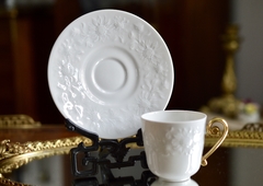 Taza con Plato Para Café Expresso Porcelana Langenthal Suisse Tournesol 1976