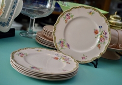 Juego de 6 Platos Playos Johnson Bros England Rosedawn Hanford C1950 - comprar online