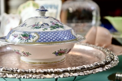 Guisera con tapa de Loza Booths England, Pattern Chester C1920 - comprar online