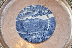 Plato para Postre Johnson Bros England, Pattern Road to Windsor C1960 Blue. - comprar online