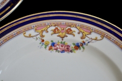 Set para Postre o Lunch x 6 Alfred Meakin England Pattern Bleu de Roi Athol C1945 - tienda online