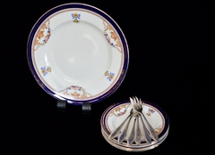 Set para Postre o Lunch x 6 Alfred Meakin England Pattern Bleu de Roi Athol C1945 - comprar online