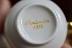 Taza con Plato Para Café Expresso Porcelana Langenthal Suisse Bouton D' Or 1978 en internet