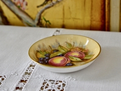 Pin Fish Pequeño Despojador Aynsley Fine English Bone China Pattern Orchard Gold Fruits C1960 - comprar online