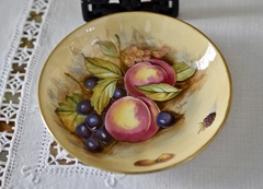 Pin Fish Pequeño Despojador Aynsley Fine English Bone China Pattern Orchard Gold Fruits C1960 - tienda online