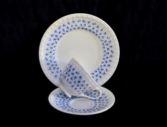 Trio para Te Copeland Spode England, Pattern Gossamer Centurion C1940 en internet