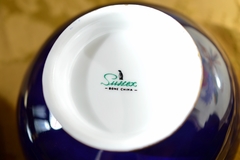 Bombonera vintage de Porcelana Inglesa Azul Cobalto y Decoración en Oro - comprar online