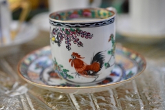 Taza para Cafe Porcelana Qianlong Nian Zhi -China Canton- Rooster C1960 - comprar online