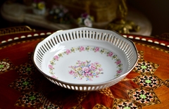 Bowls para Dulces Bombones Porcelana Schwarzenhammer Bavaria Bouquet Rosa C1952