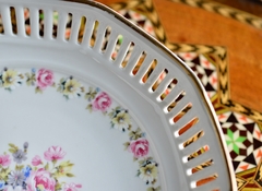 Bowls para Dulces Bombones Porcelana Schwarzenhammer Bavaria Bouquet Rosa C1952 - Funcy Stuff Antiguedades