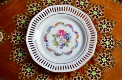Platito Pa bombones, Dulces o Decorativo. Porcelan Schwarzenhammer Bavaria Boquet Central C1952 - comprar online
