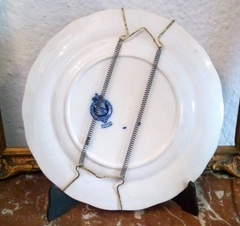 Antiguo Plato de Porcelana BWM Cauldon Pattern Pomona Flow Blue C1862 - Funcy Stuff Antiguedades
