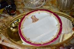 Antiguo Plato Seccionado para Espárragos Marcial Redon Limoges , Linea Imperio con Monograma C1890 - comprar online