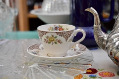 Taza para Te Copeland Spode Englad , Pattern Merville Brown C1940