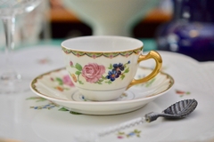 Lindisima Taza para Cafe Porcelana Haviland & Co. Limoges Bouquet C1945 - tienda online
