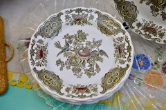 Hermoso Plato para Postre Loza Inglesa Ridgways Ltd. Windsor Multicolor C1960 - comprar online