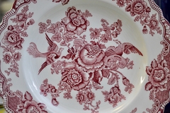 Precioso Plato Playo de Loza Inglesa Crown Ducal Plattern Bristol Rosa C1960 - comprar online