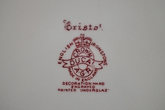 Precioso Plato Playo de Loza Inglesa Crown Ducal Plattern Bristol Rosa C1960 - tienda online