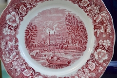Plato Playo de Loza Inglesa Palissy Poterry Pattern Thames River Scenes Rosa C1960 - comprar online