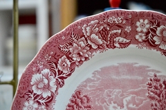 Plato Playo de Loza Inglesa Palissy Poterry Pattern Thames River Scenes Rosa C1960 en internet