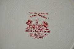 Plato Playo de Loza Inglesa Palissy Poterry Pattern Thames River Scenes Rosa C1960 - tienda online