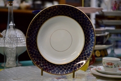 Plato Hondo de Loza Inglesa Alfred Meakin Pattern Bleu de Roi C1914 en internet