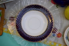 Plato Hondo de Loza Inglesa Alfred Meakin Pattern Bleu de Roi C1914 - tienda online
