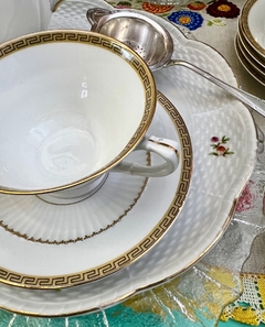 Taza para Te Porcelana Schumann Bavaria Art Deco Greek Key C1918-1929 en internet