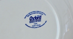 Plato Playo de Loza Vitramix Oxford Brazil, Pattern Willow Blue&White C1980