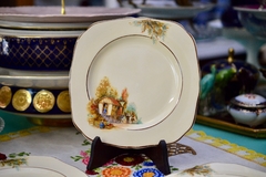 Juego de 6 Platos para Postre Loza Hollinshead & Kirkham England, Pattern Romani Gipsy Caravan C1930 - comprar online