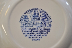 Plato para Postre Enoch Wedgwood (Tunstall) Ltd. England, Pattern Old English Village Azul C1960 - tienda online
