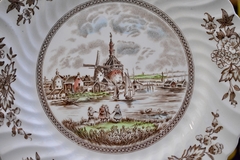 Plato Playo Loza Jonhson Bros England Pattern Tulip Time Multicolor C1960 - comprar online