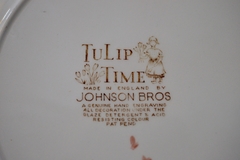 Plato Playo Loza Jonhson Bros England Pattern Tulip Time Multicolor C1960 - tienda online