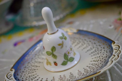 Hermosa Campana de Porcelana Wedgwood Bone China England , Pattern Wild Strawberry C1980 en internet