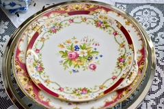 Masitero con Asas Porcelana Shelley Fine Bone China England Pattern Dubarry C1945 - Funcy Stuff Antiguedades