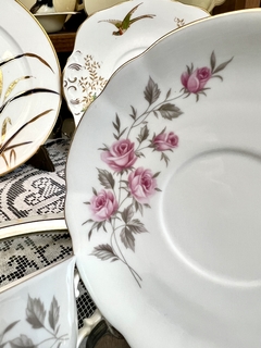Taza y Plato para Te ,Porcelana Verbano Deco Rosas C1980 en internet