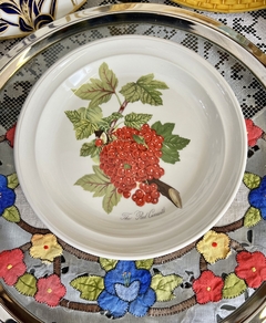 Lindisimo Plato Postre Loza Portmeirion England , Pattern Pomona "The Red Currantl" C1990. - Funcy Stuff Antiguedades