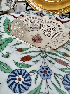 Pin Dish Platito para Anillos Porcelana Amadeus Hungary Lace Weave C1980 - comprar online