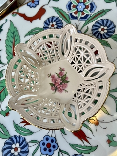 Pin Dish Platito para Anillos Porcelana Amadeus Hungary Lace Weave C1980 en internet