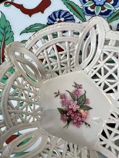 Pin Dish Platito para Anillos Porcelana Amadeus Hungary Lace Weave C1980 - Funcy Stuff Antiguedades