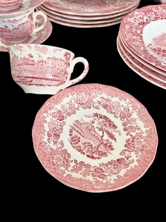 Taza para Te Royal Worcester Palissy England Pattern Avon Scenes Rosa C1960 en internet