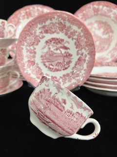 Taza para Te Royal Worcester Palissy England Pattern Avon Scenes Rosa C1960 - tienda online