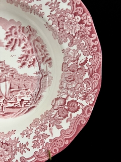 Plato Hondo Royal Worcester Palissy England , Pattern Avon Scenes Rosa C1960 en internet