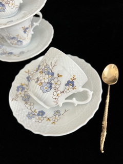 Juego de 6 Tazas para Café, Porcelana Richard Ginori Italy Peach Blossom C1960 - tienda online