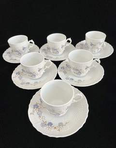 Imagen de Juego de 6 Tazas para Café, Porcelana Richard Ginori Italy Peach Blossom C1960