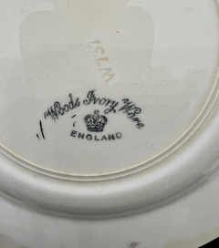 Plato Lunch Woods Ivory Ware England Pattern St. Leger C1930 - tienda online