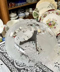 Gran Bowls Vintage Frutero Vidrio Clear & Frost soga Glass Japan C1980