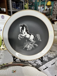 Plato Decorativo Porcelana Verbano Serie Caballos C1980 - comprar online