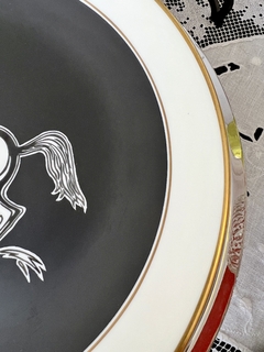 Plato Decorativo Porcelana Verbano Serie Caballos C1980 - tienda online