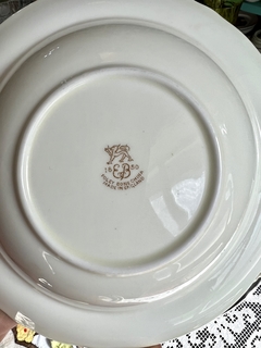 Imagen de Bowls Compotera Porcelana Foley England, Pattern Purple Vine Vivo Oro C1950
